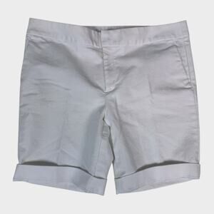 Banana Republic Factory Hampton Fit Size 10 Cuffed White Shorts